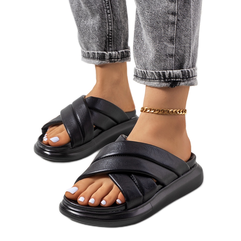 Zapatillas negras en la plataforma Allport negro Zapatillas negras en la plataforma Allport negro