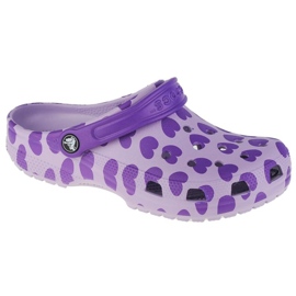 Zuecos Crocs Classic Easy Icon K Jr 207599-530 violeta
