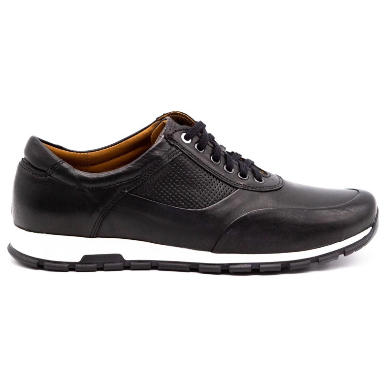 Olivier Zapato casual hombre piel 902KNT negro