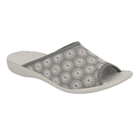 Zapatillas de mujer Befado PU 254D140 Gray en estrellas gris