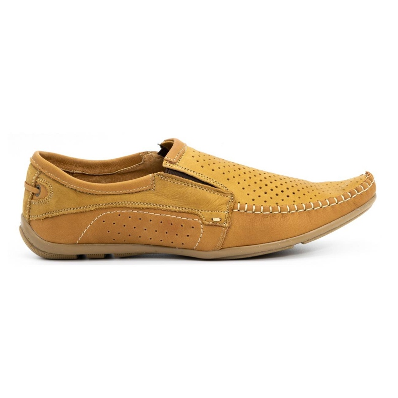 Olivier Mocasines hombre piel 4206D rojo naranja