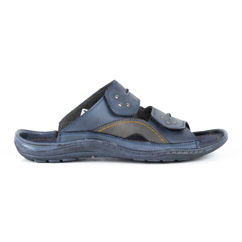 Olivier Babuchas hombre piel 335GT azul marino