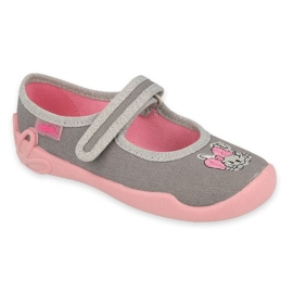 Zapatos befado niño 114X479 rosa gris