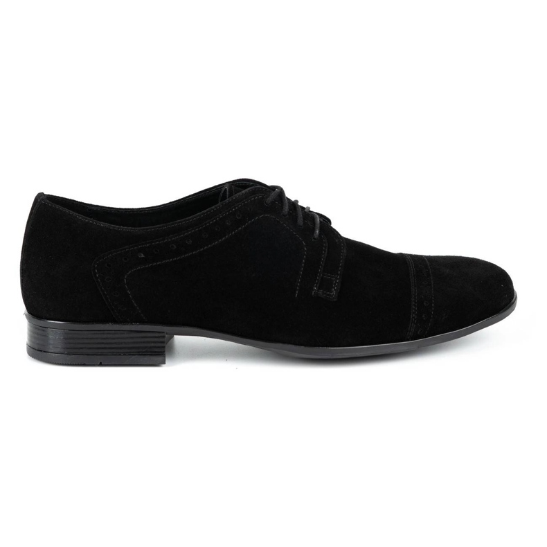 Olivier Zapatos de vestir hombre piel A34 Kb nubuck negro