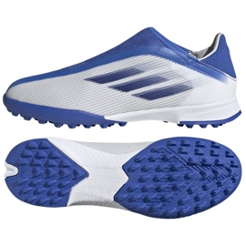 Botas de fútbol Adidas X Speedflow.3 Ll Tf Jr GW7502 multicolor blanco