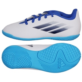 Botas de fútbol Adidas X Speedflow.4 In Jr GW7527 blanco blanco