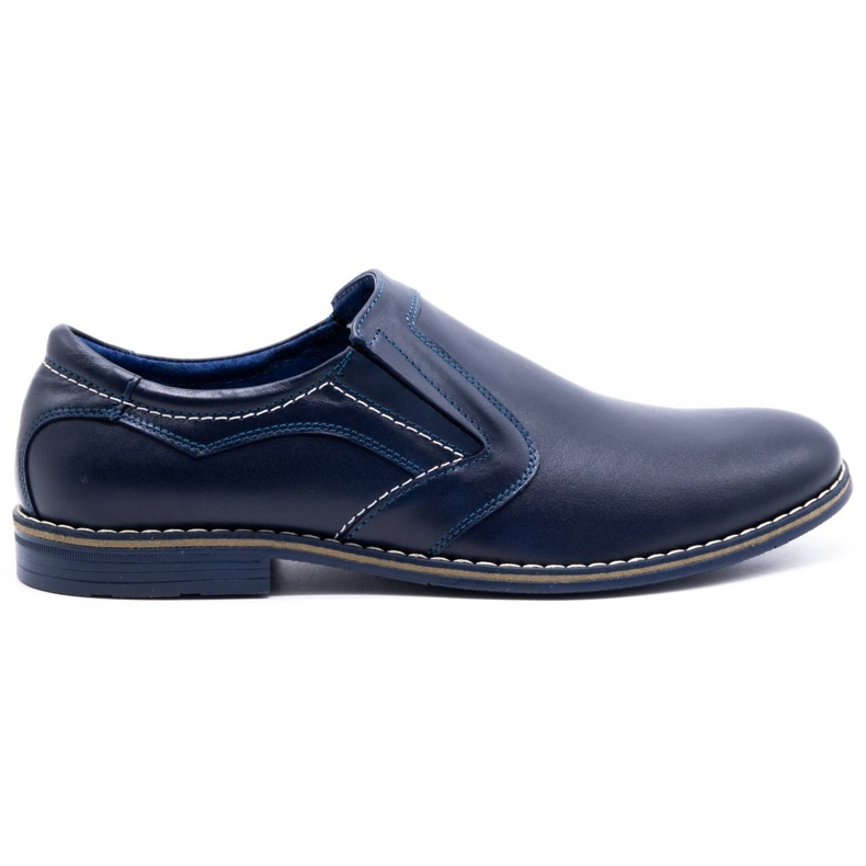 Olivier Zapatos de hombre elegantes 283LU azul marino