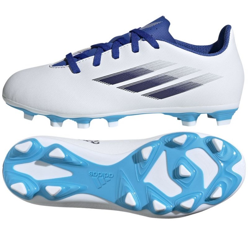 Botas de fútbol Adidas X Speedflow.4 FxG Jr GW7519 multicolor blanco Botas de fútbol Adidas X Speedflow.4 FxG Jr GW7519 multicolor blanco