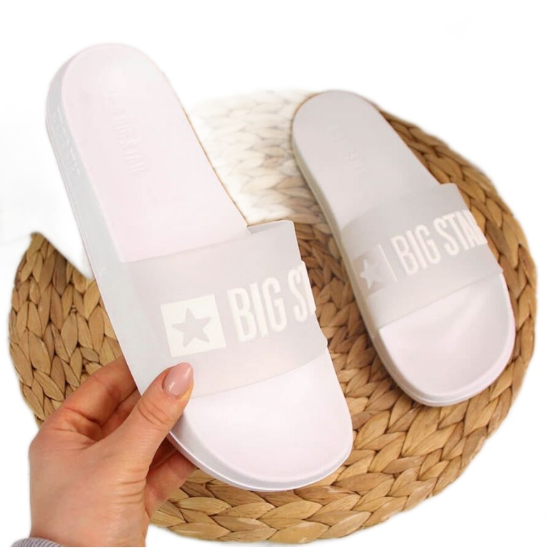 Zapatillas de piscina blancas Big Star W FF274A199 incoloro blanco