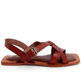 Sandalias romanas marrón Isang