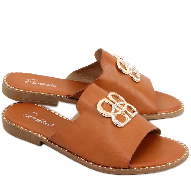 Pantuflas mujer Inday Camel marrón Pantuflas mujer Inday Camel marrón