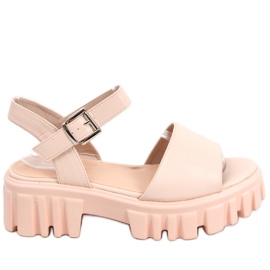 Sandalias de suela alta Dianne Beige