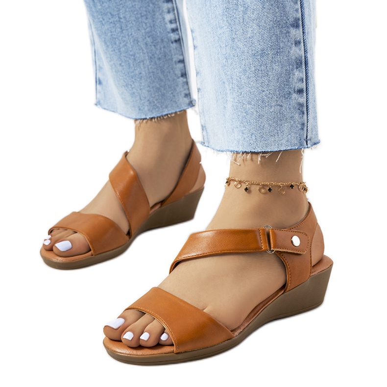 Sandalias marrones con cuña de Souttar marrón Sandalias marrones con cuña de Souttar marrón