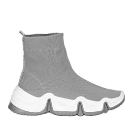 Zapatillas altas grises de Barnett