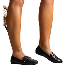 Mocasines negros de mujer de Eleena. Mocasines negros de mujer de Eleena.