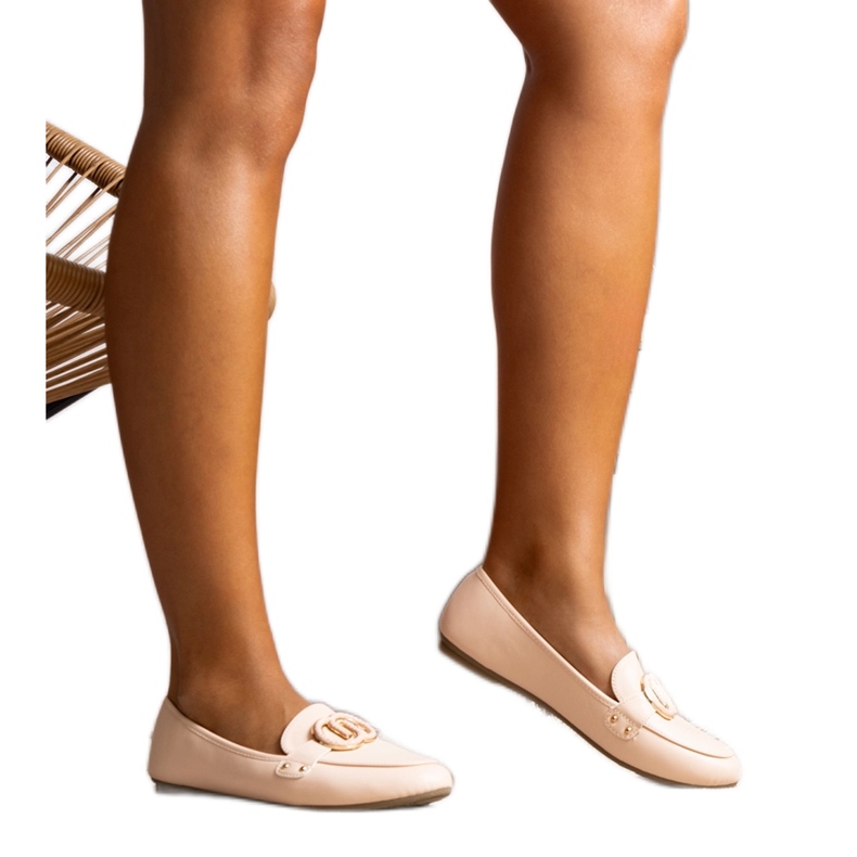 Mocasines Eleena de mujer beige