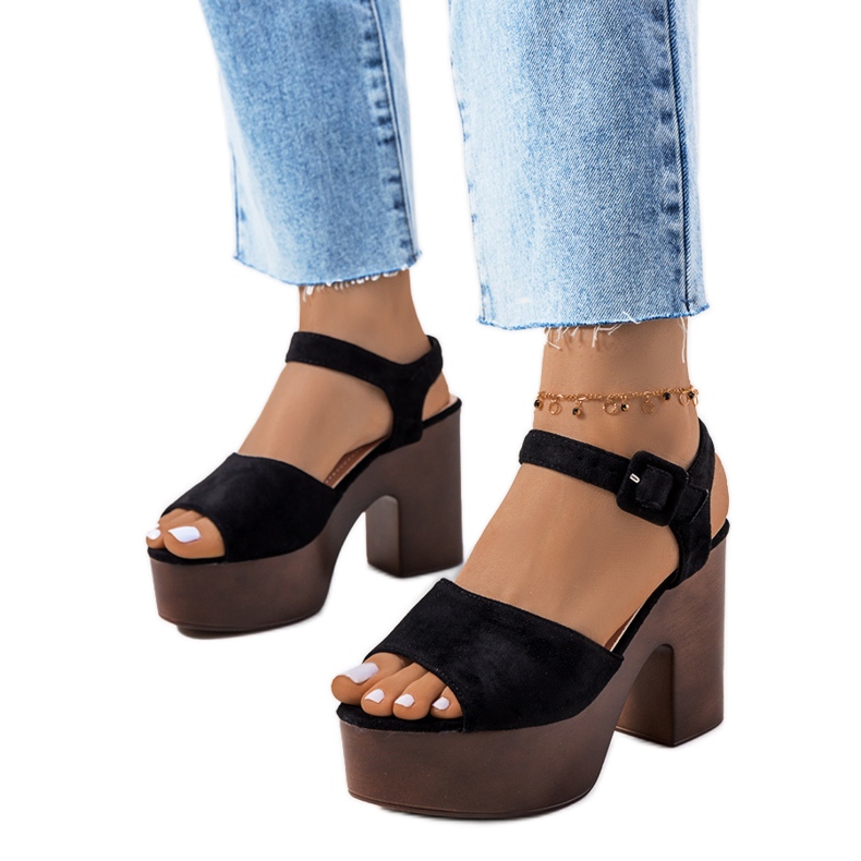 Sandalias con plataforma Duncan en negro
