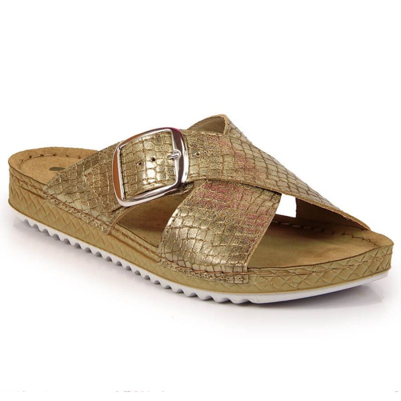 Pantuflas Inblu W ARC17 serpiente dorada dorado