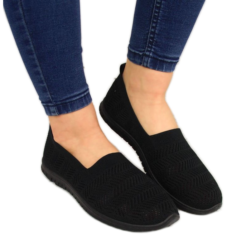 Zapatillas caladas negras slip on Filippo W PAW219A negro