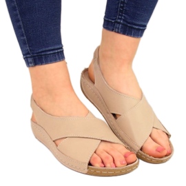 Sandalias de piel T.Sokolski W SCA109A beige