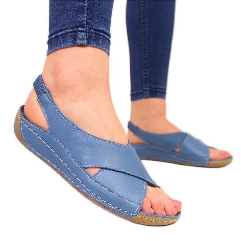 Sandalias de piel T.Sokolski W SCA109B azul