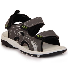 Sandalias velcros Amyerican Club Jr. AM893B gris