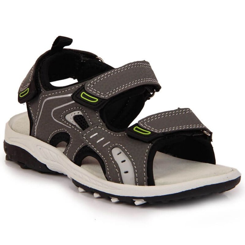Sandalias velcros Amyerican Club Jr. AM893B gris