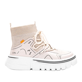 Deportivas Toler beige tobilleras