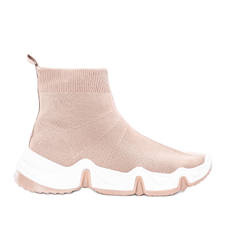 Zapatillas altas Terica marrones beige