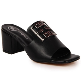 Zapatillas de cuero en el puesto Filippo W PAW353 negro