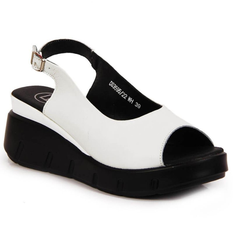 Sandalias de piel con cuña Filippo W PAW360A blanco