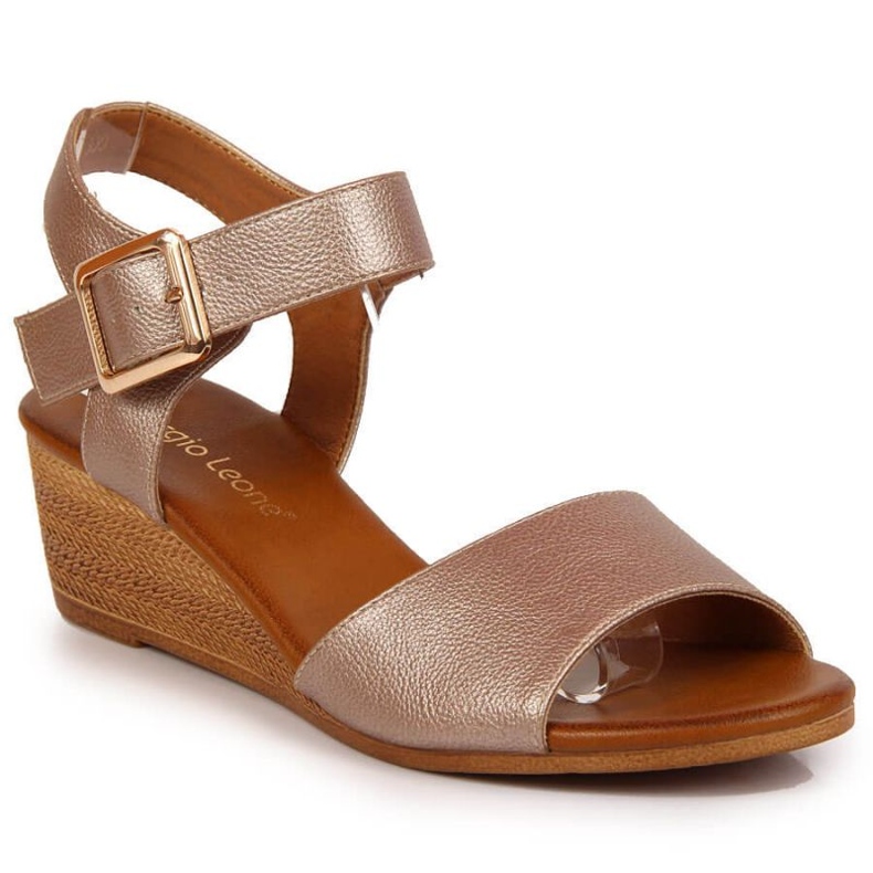 Sandalias cuña Sergio Leone W SK376A beige