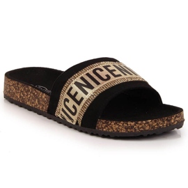 EVEnto W EVE354 Chanclas negro dorado