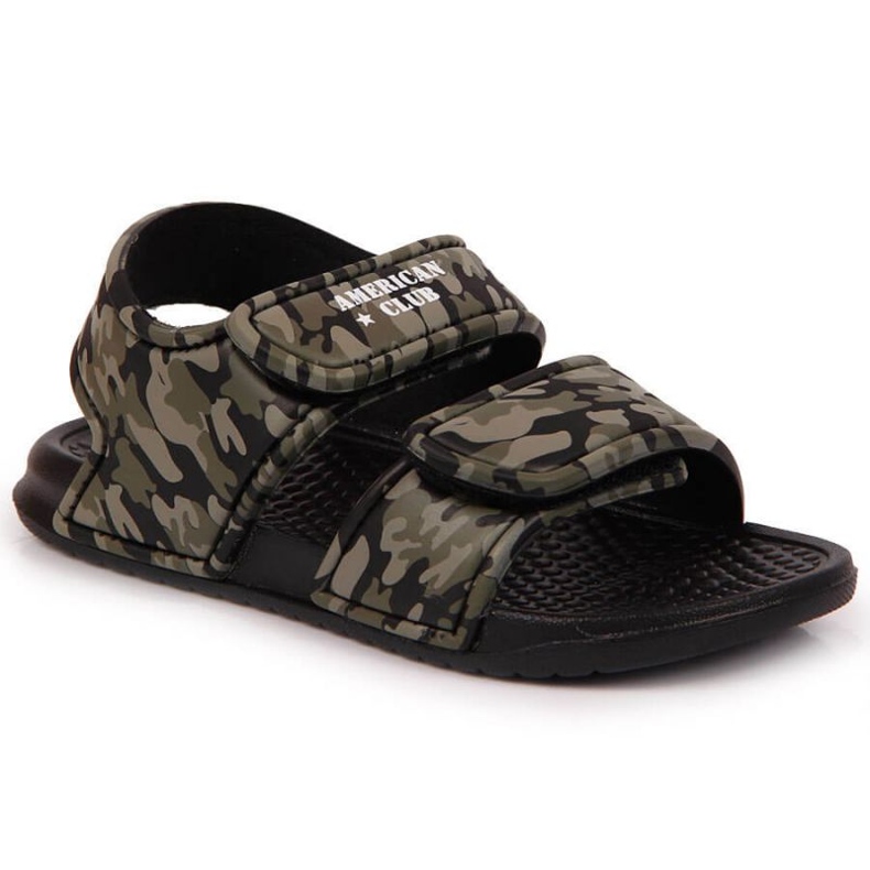 Sandalias espuma velcro American Club Jr AM881A camo verde