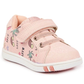 Deportivas velcro American Club Jr AM883A rosa