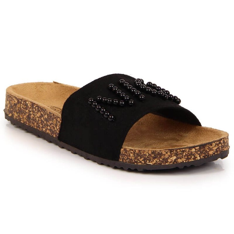 Zapatillas con perlas eVento W EVE356A negro