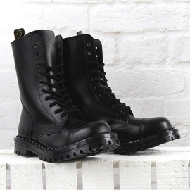 Botas de hombre de cuero negro, sin aislamiento Gregor
