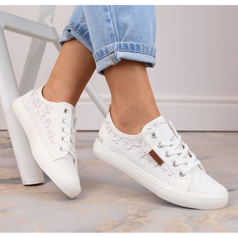 Deportivas Big Star encaje blanco W274925