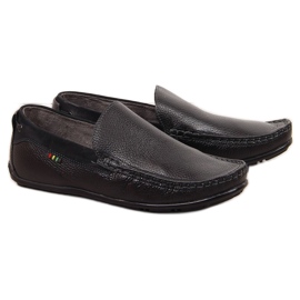 Mocasines de hombre Gregor de piel en color negro