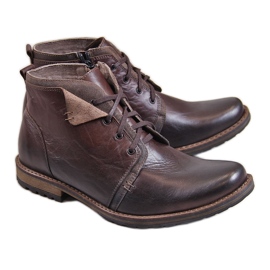 Botas insuladas de piel de hombre Gregor marrón