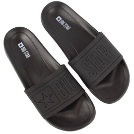 Chanclas de playa de goma negra para hombre Big Star DD174690 negro