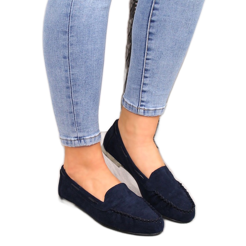 Mocasines mujer ante azul marino Sergio Leone