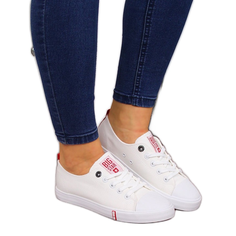 Zapatilla baja textil blanco Big Star FF274087