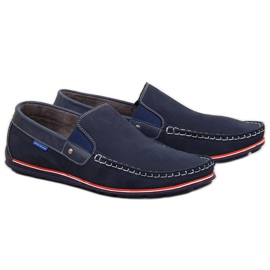 Mocasines hombre piel slip on azul marino Gregor Mocasines hombre piel slip on azul marino Gregor