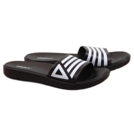 Chanclas piscina atletico hombre negras negro