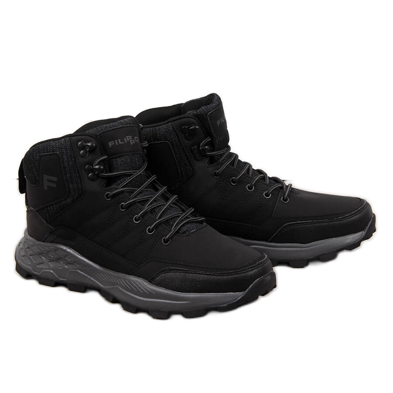 Botas de montaña de hombre Filippo negras negro