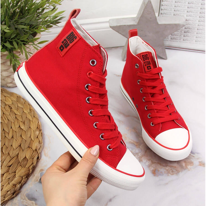 Deportivas textil rojo Big Star JJ274128