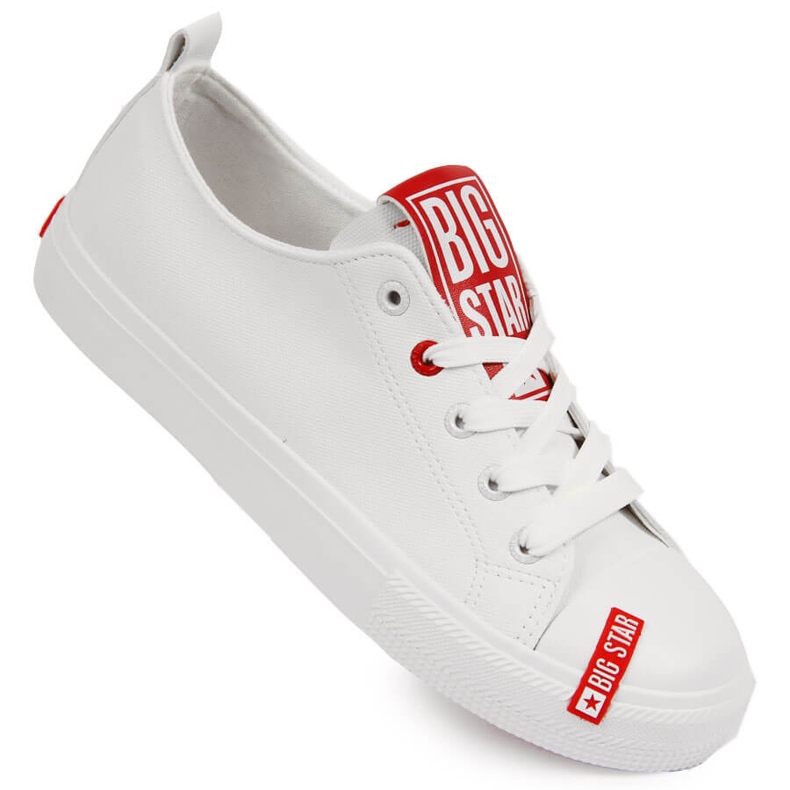 Deportivas bajas de ecopiel blanca Big Star JJ274165 blanco