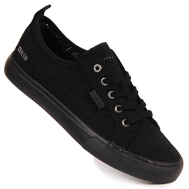 Zapatilla baja textil encaje negro Big Star JJ274064