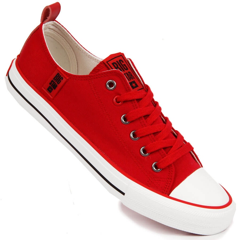 Deportivas bajas de tejido rojo Big Star JJ274124